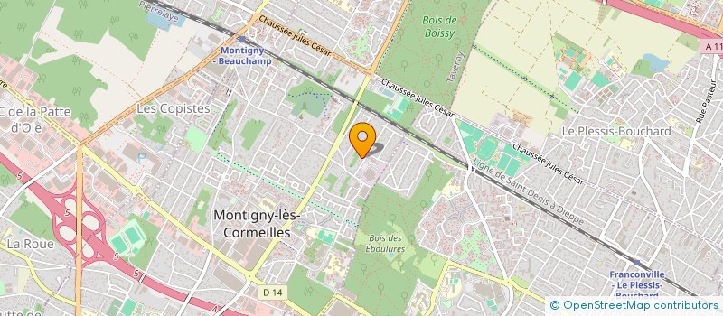 localisation de l'entreprise MADAME ELISABETH LEVY  MONTIGNY LES CORMEILLES