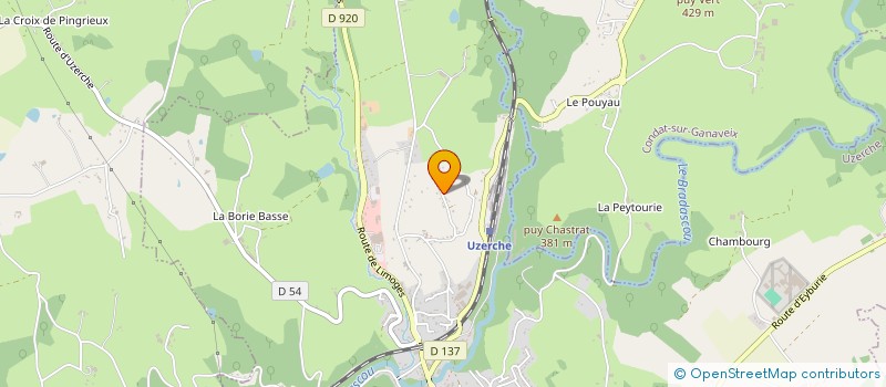 localisation de l'entreprise MADAME ELISABETH LIONET  SAINT-YBARD