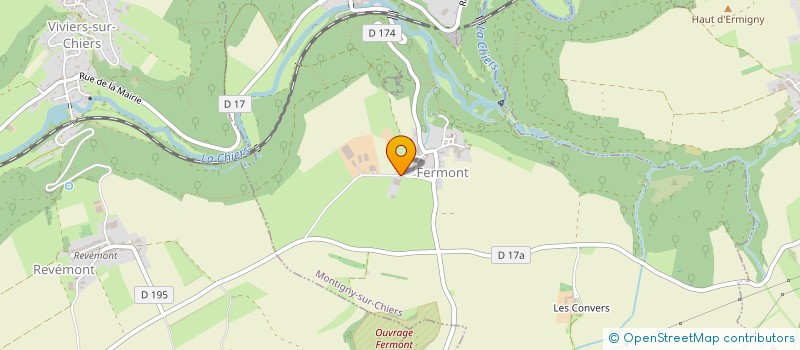 localisation de l'entreprise MADAME ELISABETH LOISON  MONTIGNY-SUR-CHIERS