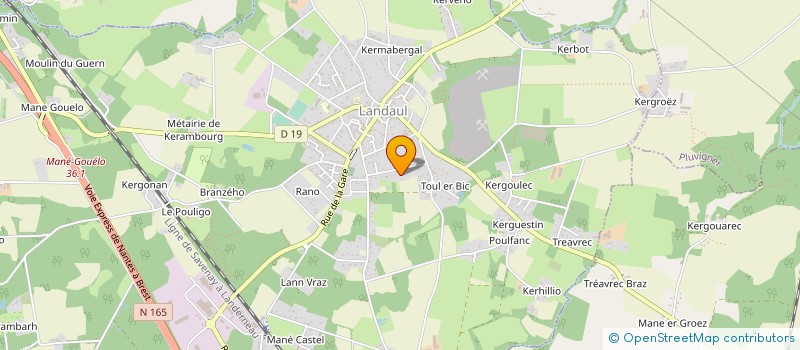 localisation de l'entreprise MADAME ELISABETH LORHO  LANDAUL