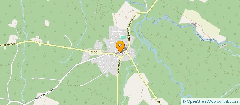 localisation de l'entreprise MADAME ELISABETH LOUBERE  LUXEY