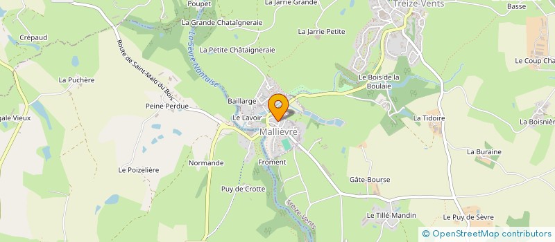 localisation de l'entreprise MADAME ELISABETH LUCAS  MALLIEVRE