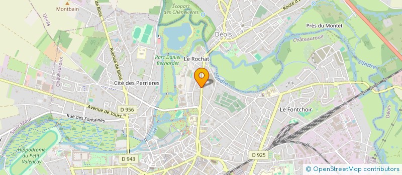 localisation de l'entreprise MADAME ELISABETH LUNEAU  CHATEAUROUX