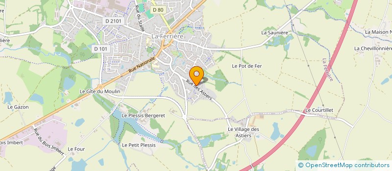 localisation de l'entreprise MADAME ELISABETH MACQUIGNEAU  LA FERRIERE