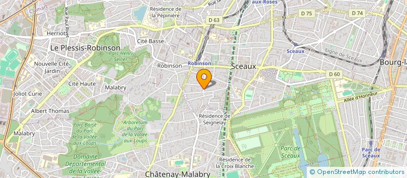 localisation de l'entreprise MADAME ELISABETH MAGRI à SCEAUX