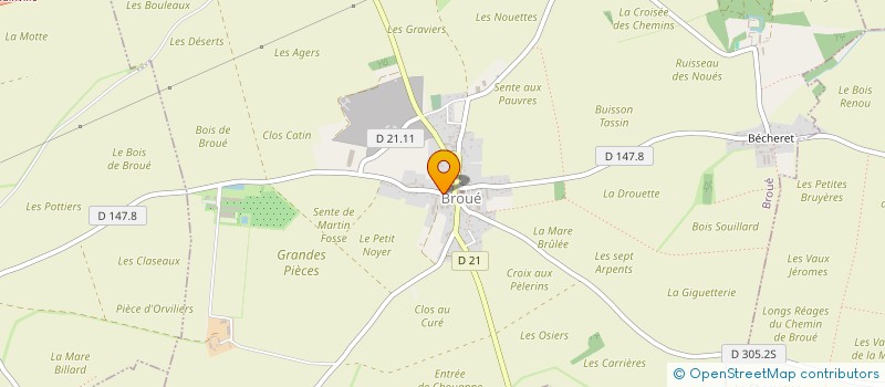 localisation de l'entreprise MADAME ELISABETH MARCHAIS à BROUE