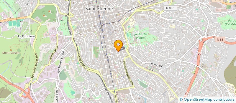 localisation de l'entreprise MADAME ELISABETH MARCHAND  SAINT-ETIENNE