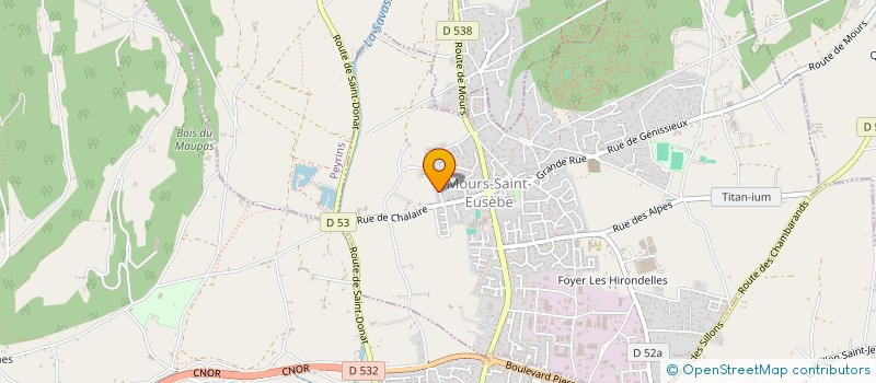 localisation de l'entreprise MADAME ELISABETH MARGARON  MOURS-SAINT-EUSEBE