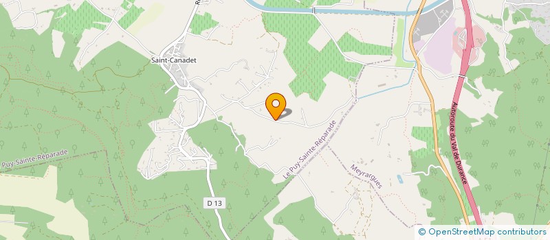 localisation de l'entreprise MADAME ELISABETH MARGUERETTAZ  LE PUY-SAINTE-REPARADE