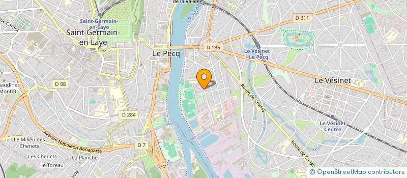 localisation de l'entreprise MADAME ELISABETH MARIE IRMA LECLEVE  LE PECQ