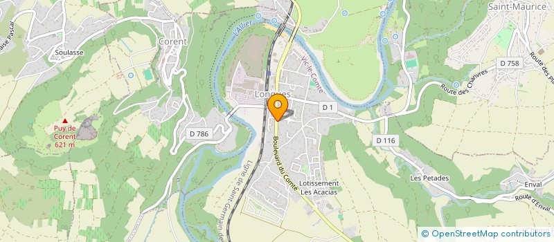 localisation de l'entreprise MADAME ELISABETH MAROLLE  VIC-LE-COMTE