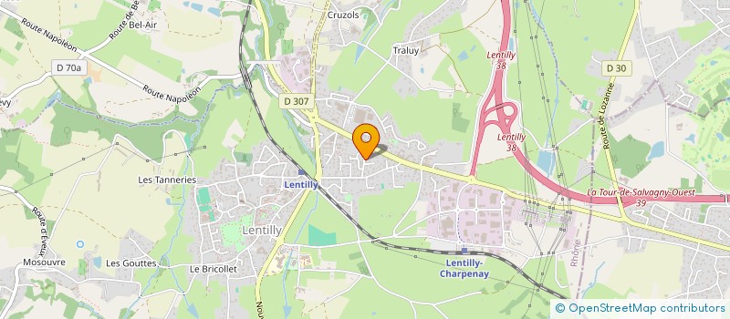 localisation de l'entreprise MADAME ELISABETH MARTEL  FLEURIEUX-SUR-L ARBRESLE