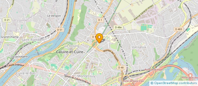 localisation de l'entreprise MADAME ELISABETH MARTINI  CALUIRE-ET-CUIRE