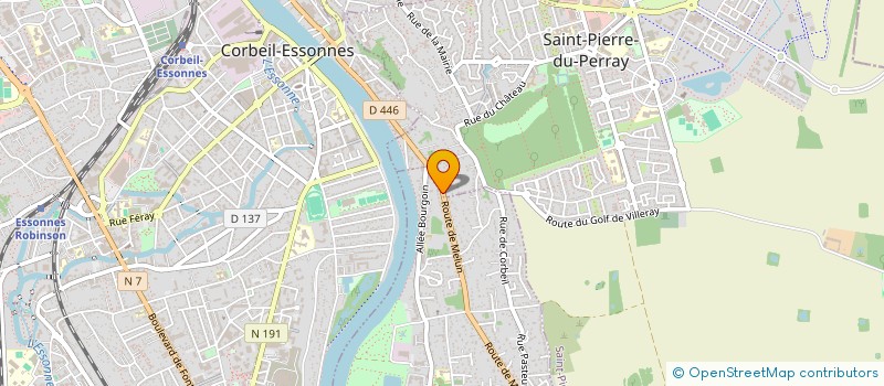 localisation de l'entreprise MADAME ELISABETH MARTINS  SAINTRY-SUR-SEINE