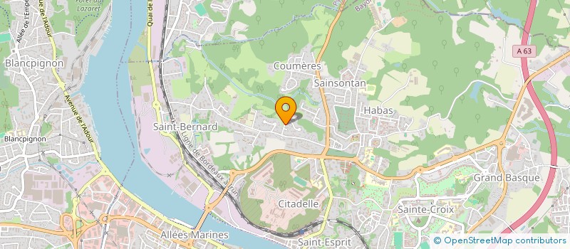 localisation de l'entreprise MADAME ELISABETH MARTINS  BAYONNE