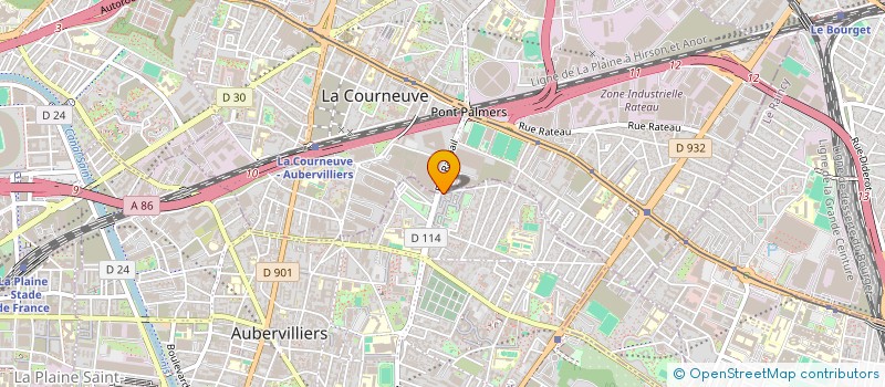 localisation de l'entreprise MADAME ELISABETH MASAMBA MBAKI  AUBERVILLIERS