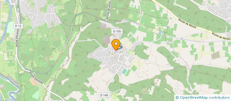 localisation de l'entreprise MADAME ELISABETH MASSEBEUF  JUNAS