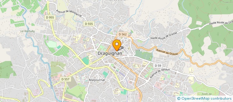 localisation de l'entreprise MADAME ELISABETH MATHEY  DRAGUIGNAN