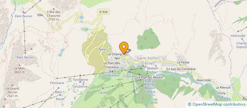 localisation de l'entreprise MADAME ELISABETH MAULIN  SAINT-SORLIN-D ARVES