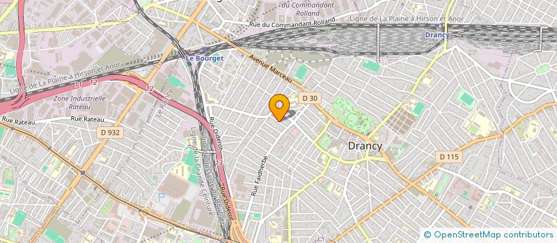 localisation de l'entreprise MADAME ELISABETH MAYER  DRANCY