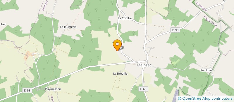 localisation de l'entreprise MADAME ELISABETH MELIS à MAINZAC
