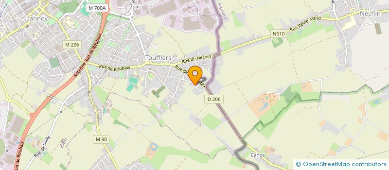 localisation de l'entreprise MADAME ELISABETH MENET  TOUFFLERS