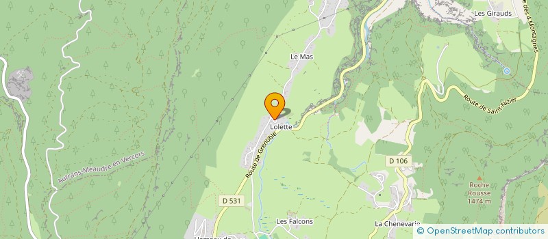 localisation de l'entreprise MADAME ELISABETH MENNESSIER  LANS-EN-VERCORS