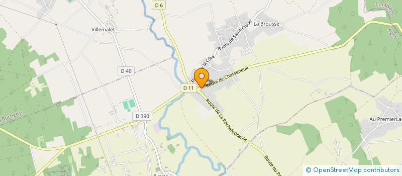 localisation de l'entreprise MADAME ELISABETH MERADE  LES PINS