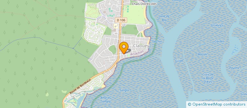 localisation de l'entreprise MADAME ELISABETH MERRIAUX  LEGE-CAP-FERRET