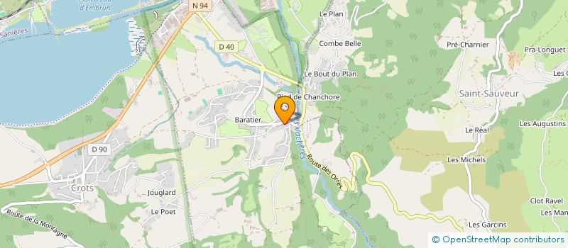 localisation de l'entreprise MADAME ELISABETH MEYNET  LES ORRES