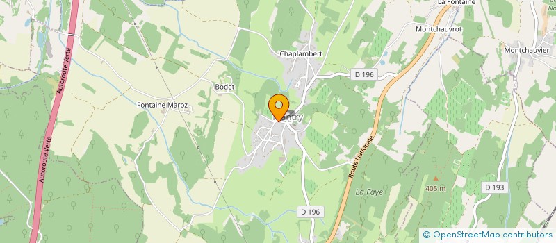 localisation de l'entreprise MADAME ELISABETH MINGUET  MANTRY