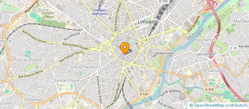 localisation de l'entreprise MADAME ELISABETH MIQUEL à LIMOGES