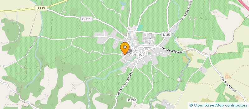 localisation de l'entreprise MADAME ELISABETH MIR à ARZENS