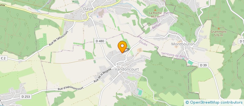 localisation de l'entreprise MADAME ELISABETH MIREILLE FIQUET  VANDONCOURT