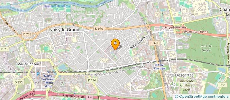 localisation de l'entreprise MADAME ELISABETH MOELLER THOMSEN  NOISY-LE-GRAND