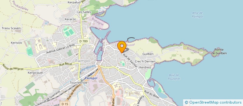 localisation de l'entreprise MADAME ELISABETH MONNERY  PAIMPOL