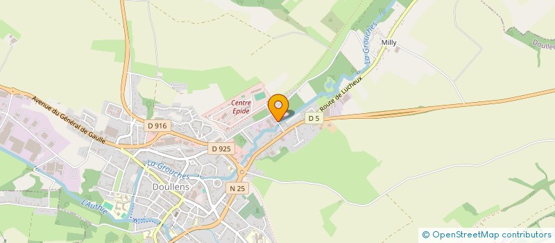 localisation de l'entreprise MADAME ELISABETH MOREAU  DOULLENS