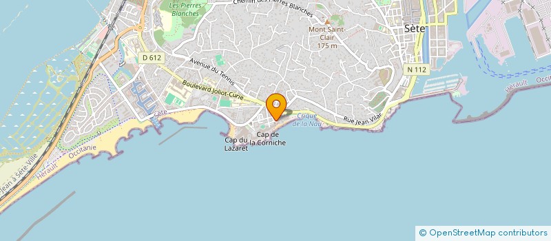 localisation de l'entreprise MADAME ELISABETH MORO à SETE