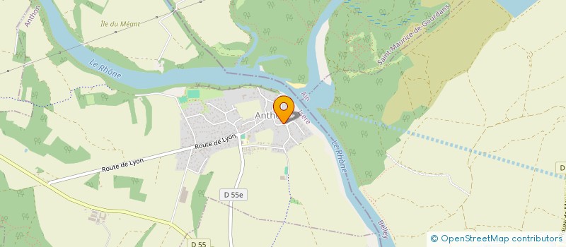 localisation de l'entreprise MADAME ELISABETH MOURARET  ANTHON