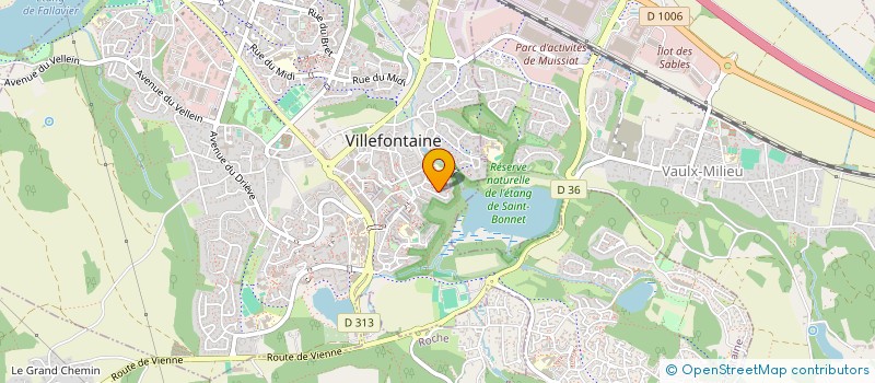 localisation de l'entreprise MADAME ELISABETH MOURDON  VILLEFONTAINE