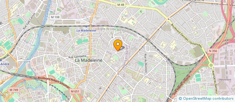 localisation de l'entreprise MADAME ELISABETH MUGUET à MARCQ-EN-BARŒUL