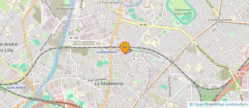 localisation de l'entreprise MADAME ELISABETH MULLER à MARCQ-EN-BARŒUL
