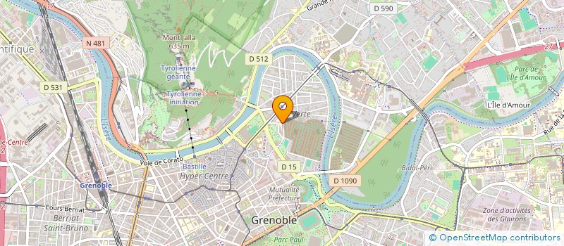 localisation de l'entreprise MADAME ELISABETH MUZET à GRENOBLE