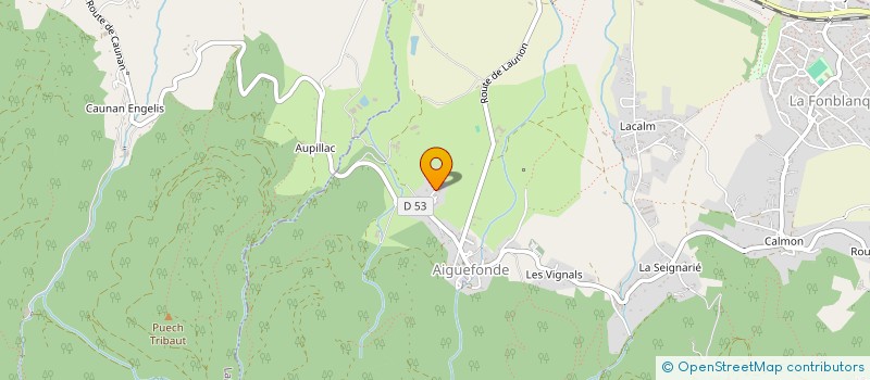 localisation de l'entreprise MADAME ELISABETH NEGRE  AIGUEFONDE