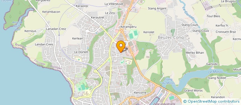 localisation de l'entreprise MADAME ELISABETH NEZAN  CONCARNEAU