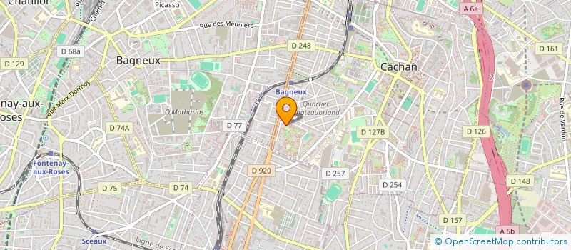 localisation de l'entreprise MADAME ELISABETH NGO MBENGALACK  CACHAN