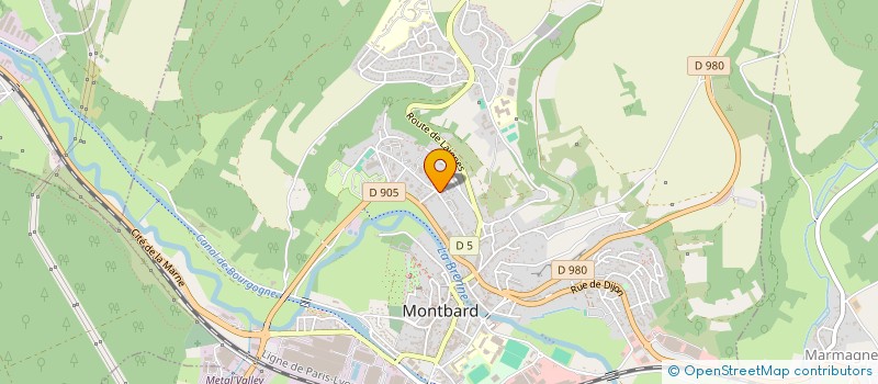 localisation de l'entreprise MADAME ELISABETH NICVERT à MONTBARD