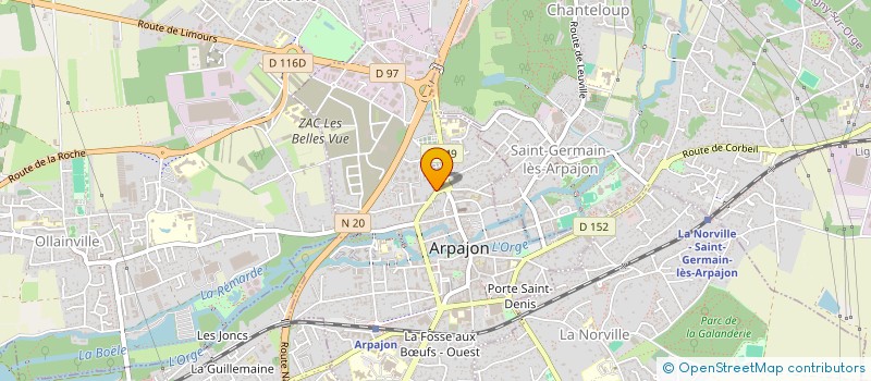 localisation de l'entreprise MADAME ELISABETH OKARMUS  ARPAJON