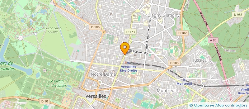 localisation de l'entreprise MADAME ELISABETH OLIVEIRA ARAUJO à VERSAILLES