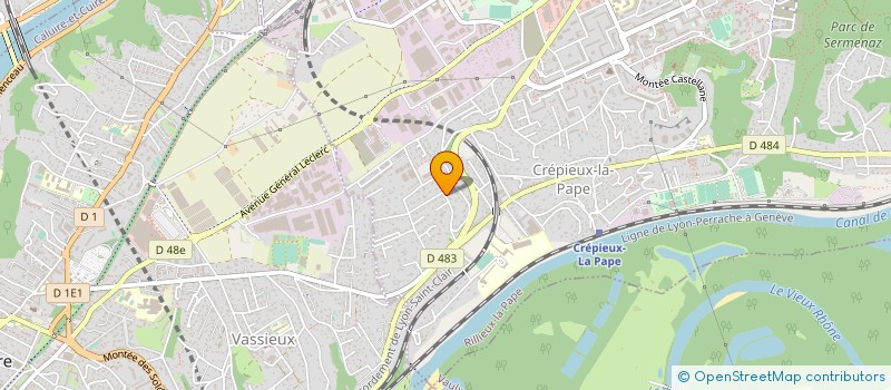 localisation de l'entreprise MADAME ELISABETH OUDET  RILLIEUX-LA-PAPE